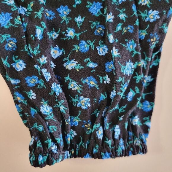 Wild Fable Women's Floral Ruffled Crop Top Blouse - Picture 12 of 16